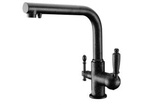 Смеситель для кухни ZORG Sanitary ZR 313 YF-33 ЧЕРНЫЙМЕТА